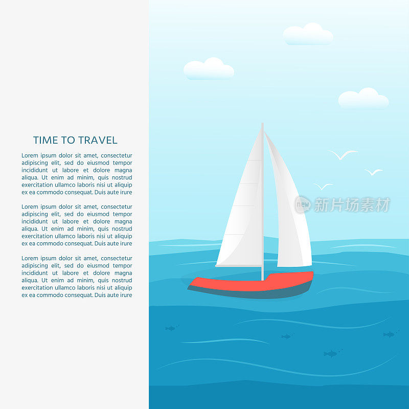 Nautical vehicles: sail boat, ship, vessel, luxury yacht, speedb